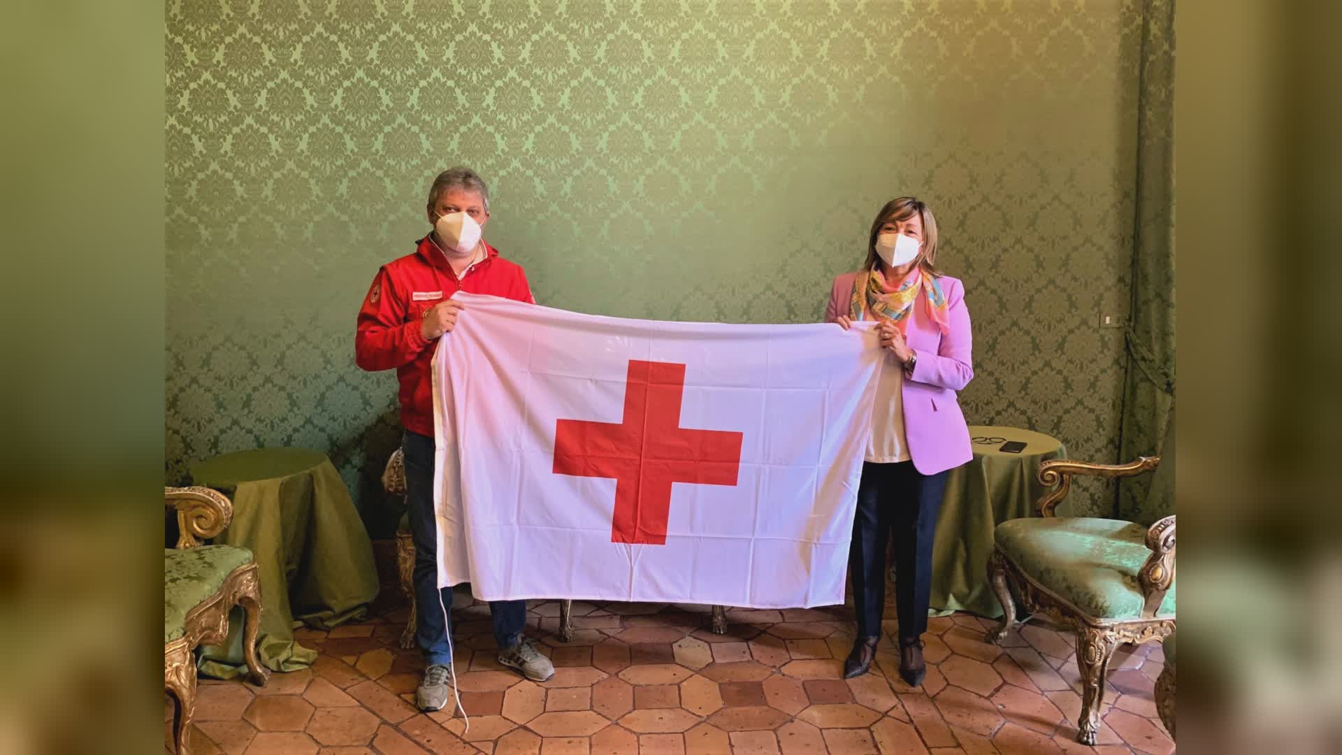 La bandiera della Croce Rossa Italiana sventolerà a Palazzo Donini