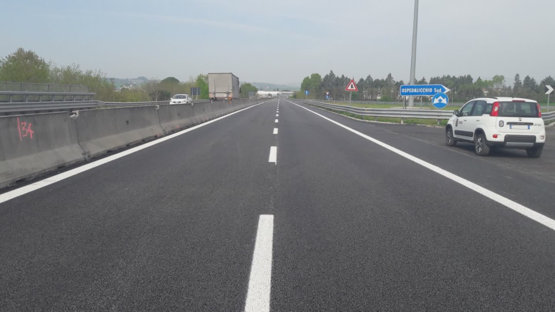 Perugia-Bettolle, lavori in corso. Chiuso svincolo Tuoro