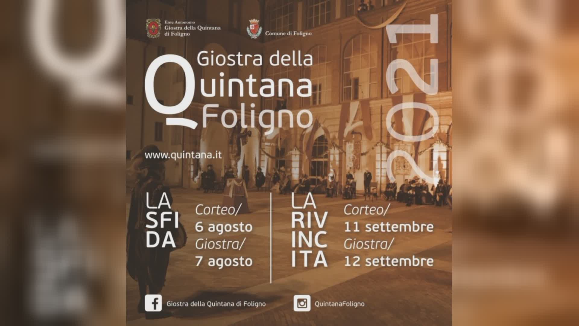 Giostra Quintana: sabato sera diretta su Umbria Tv ore 20.30