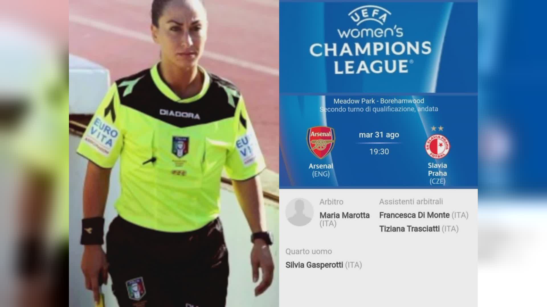 La folignate Trasciatti arbitra in Champions League