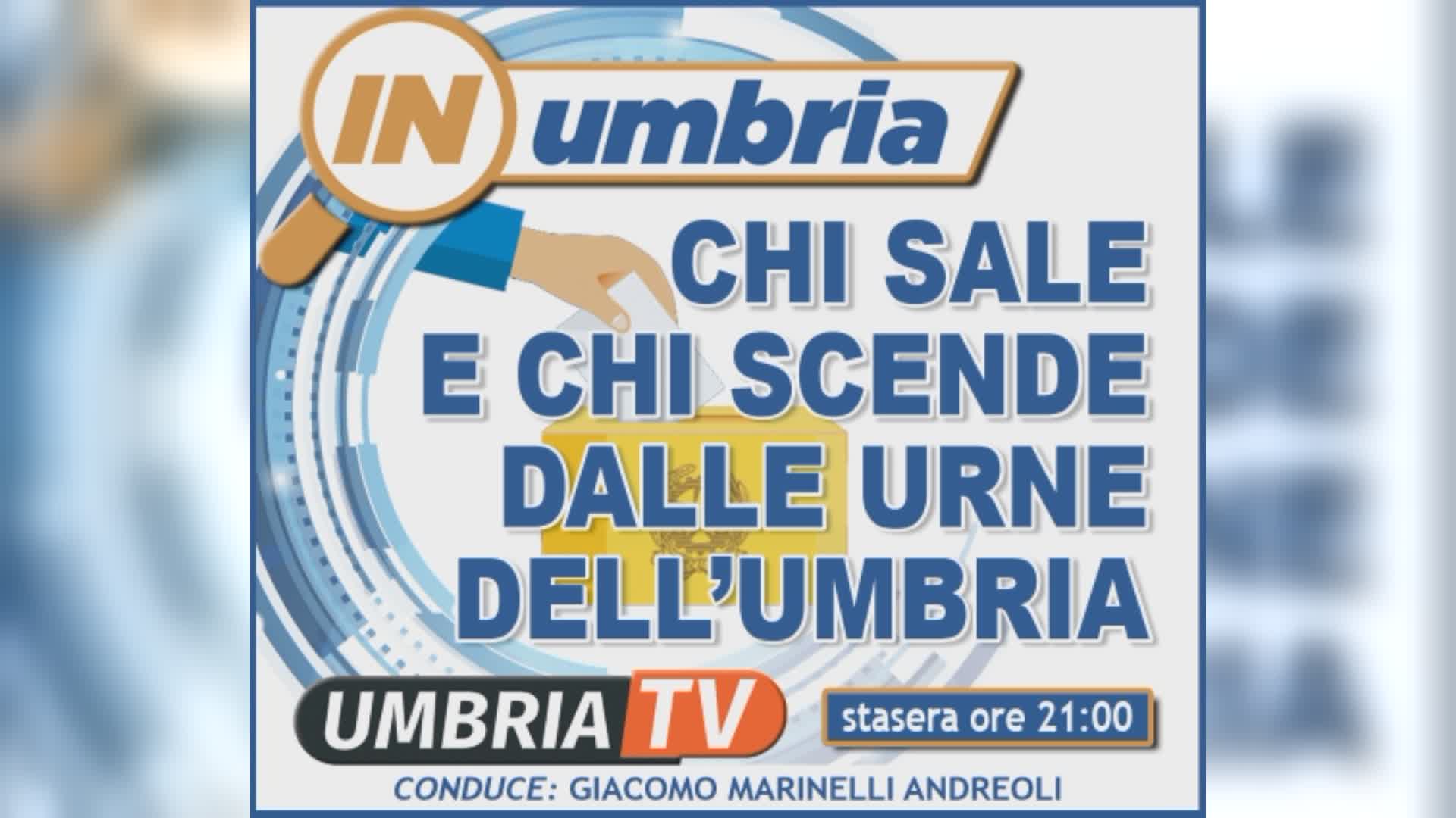 Stasera alla trasmissione "In Umbria" il commento post voto