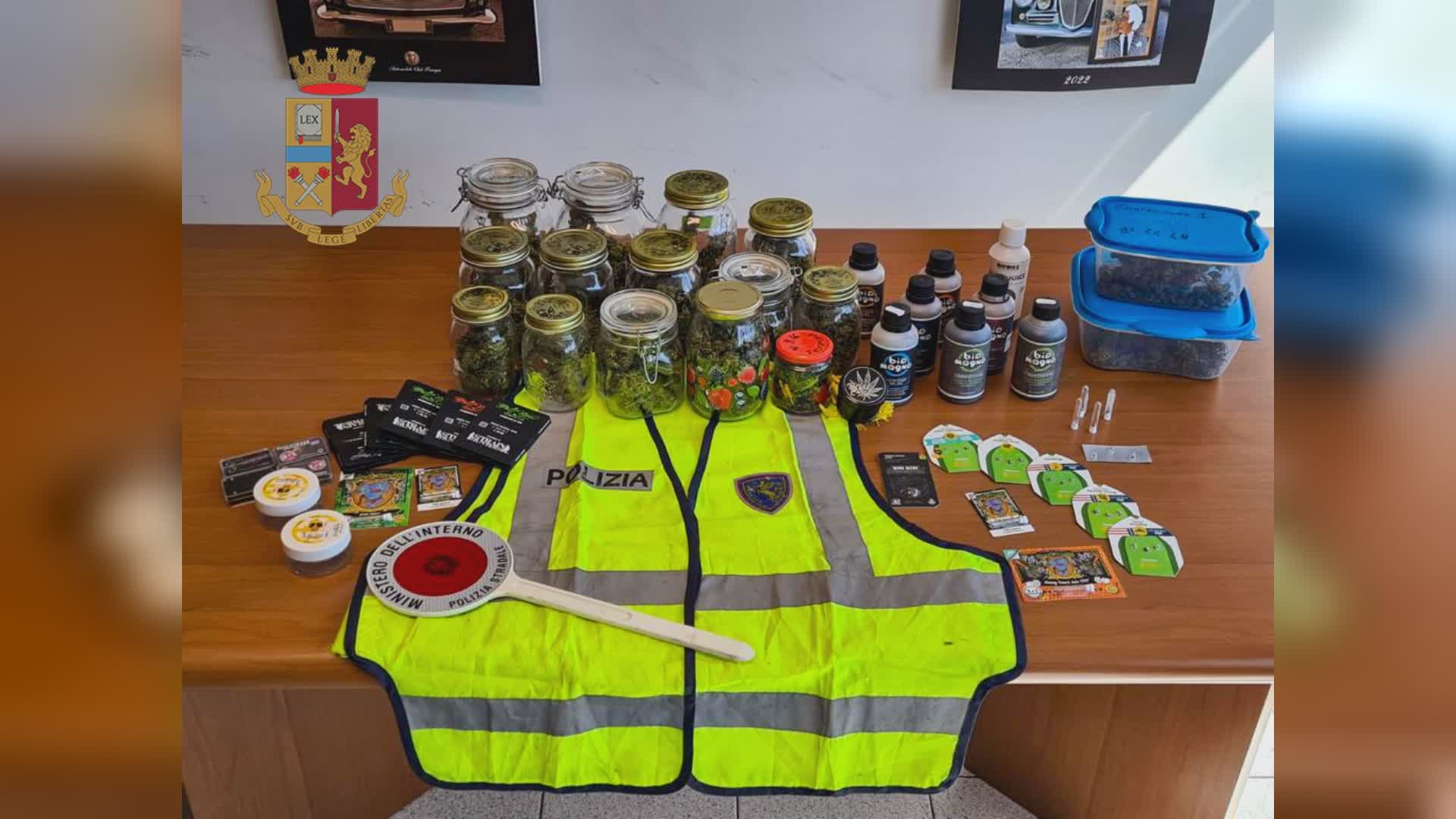 Scoperto con infiorescenze di marijuana da mezzo chilo: denunciato