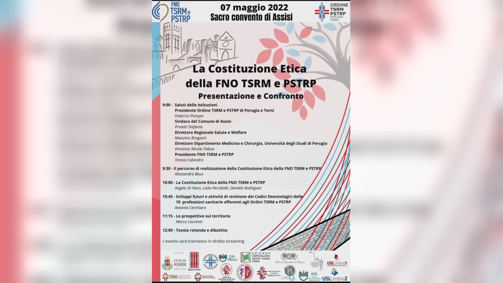 presentazione della Costituzione etica della Fno Tsrm e Pstrp