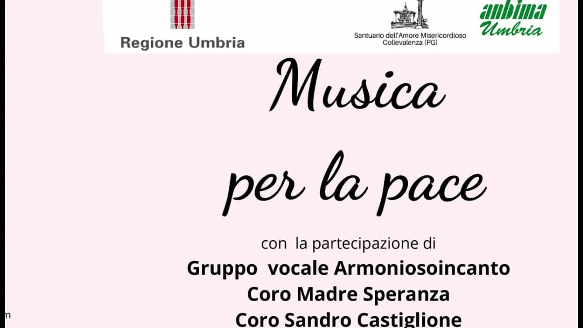 Associazione Anbima Umbria promuove ‘Musica per la Pace’