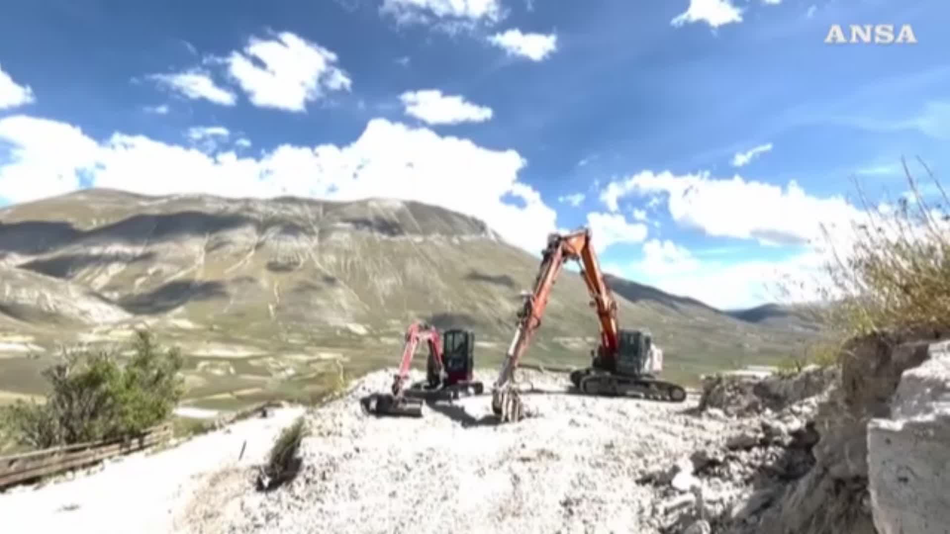 Ricostruzione Castelluccio, indetta procedura negoziata