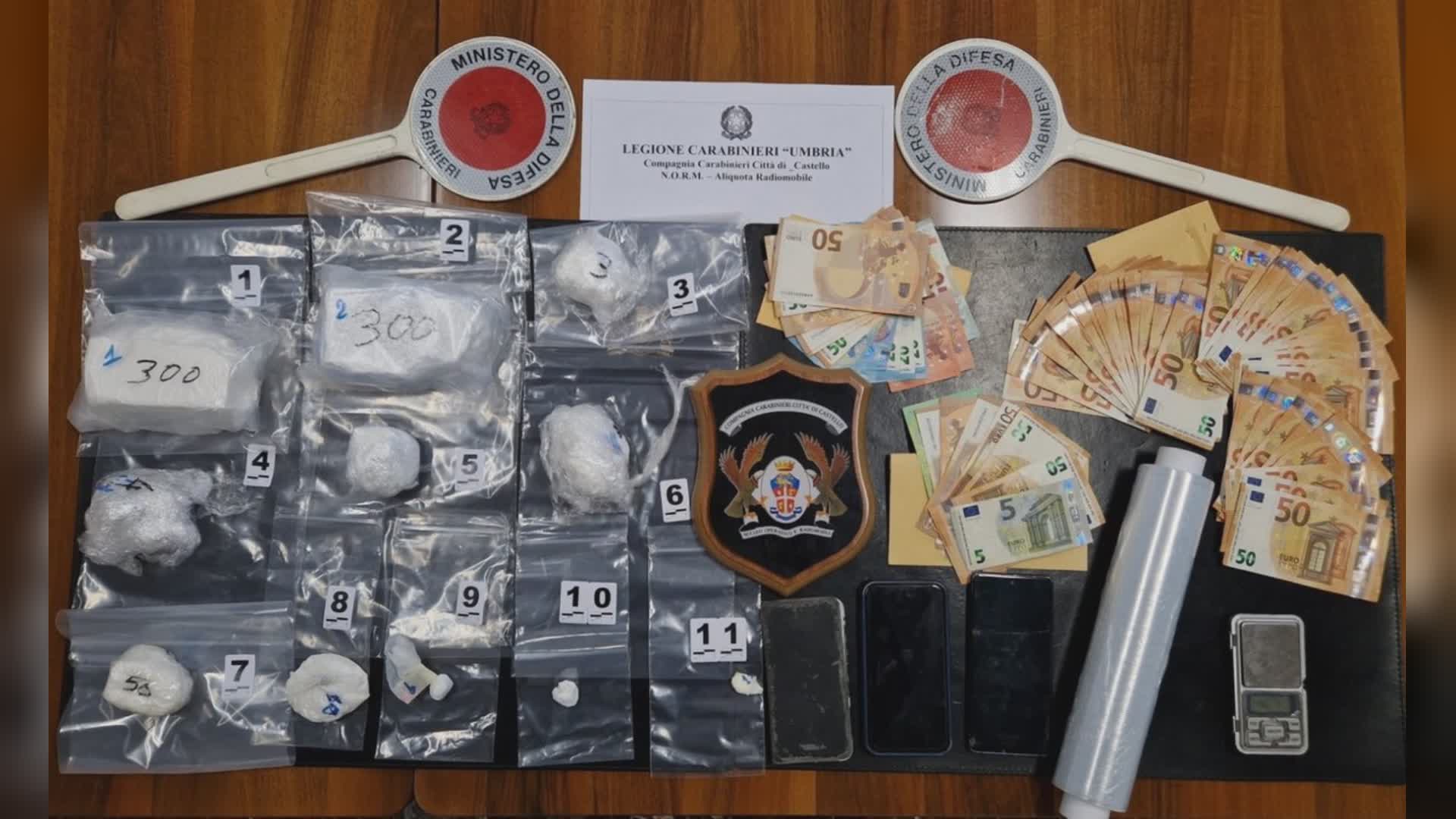 Spaccio droga, 2 arresti dai Carabinieri. Sequestrato 1 kg cocaina
