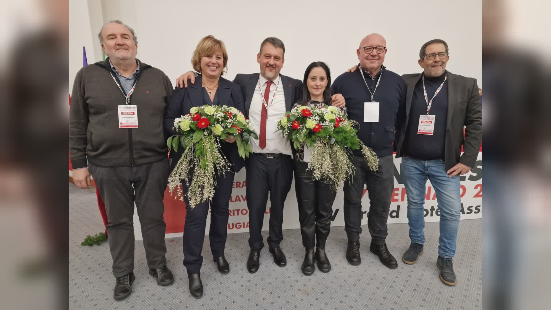 Simone Pampanelli confermato alla guida di CGIL Perugia