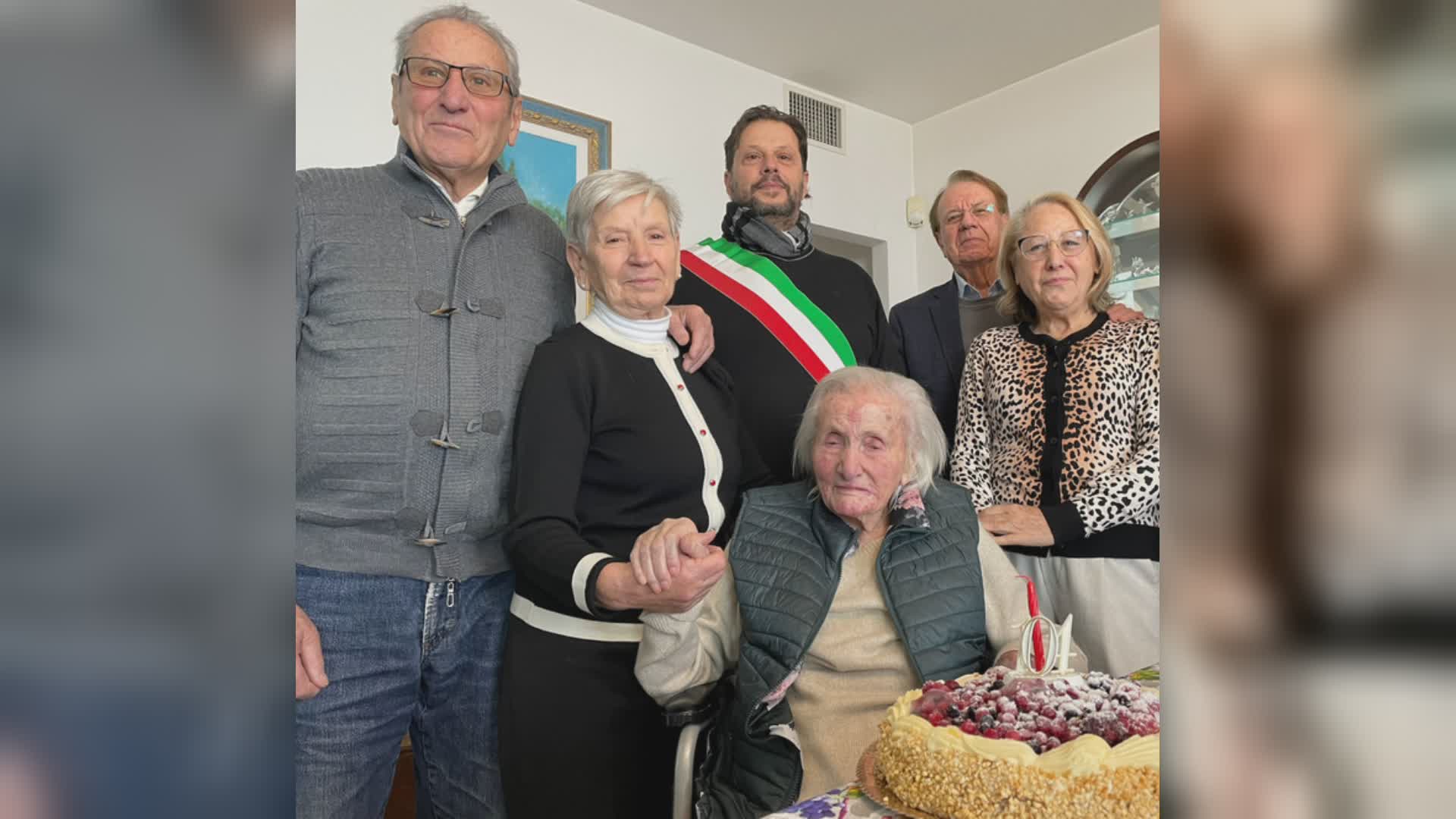 Auguri nonna Maria! 104 anni festeggiati insieme al sindaco Bazzoffia