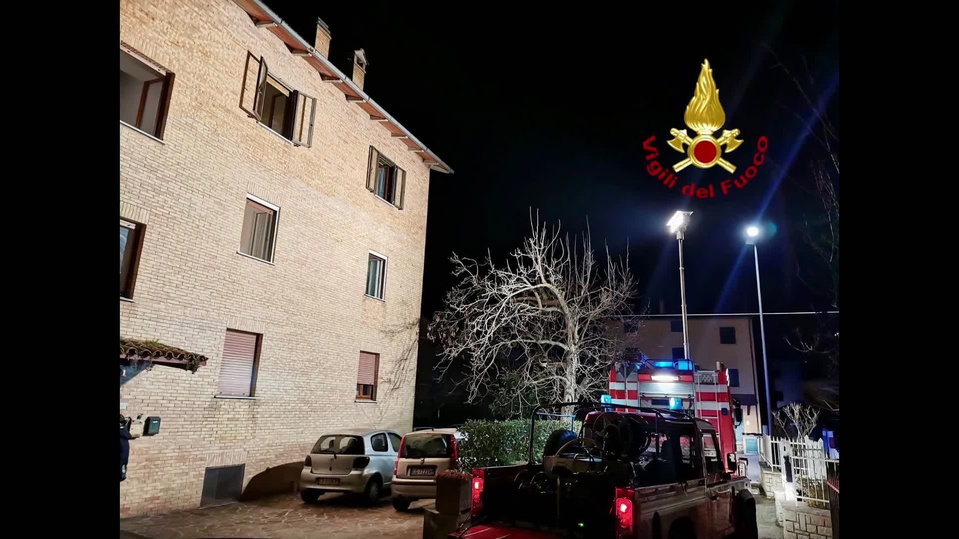 Incendio in palazzina località San Marco, nessun ferito