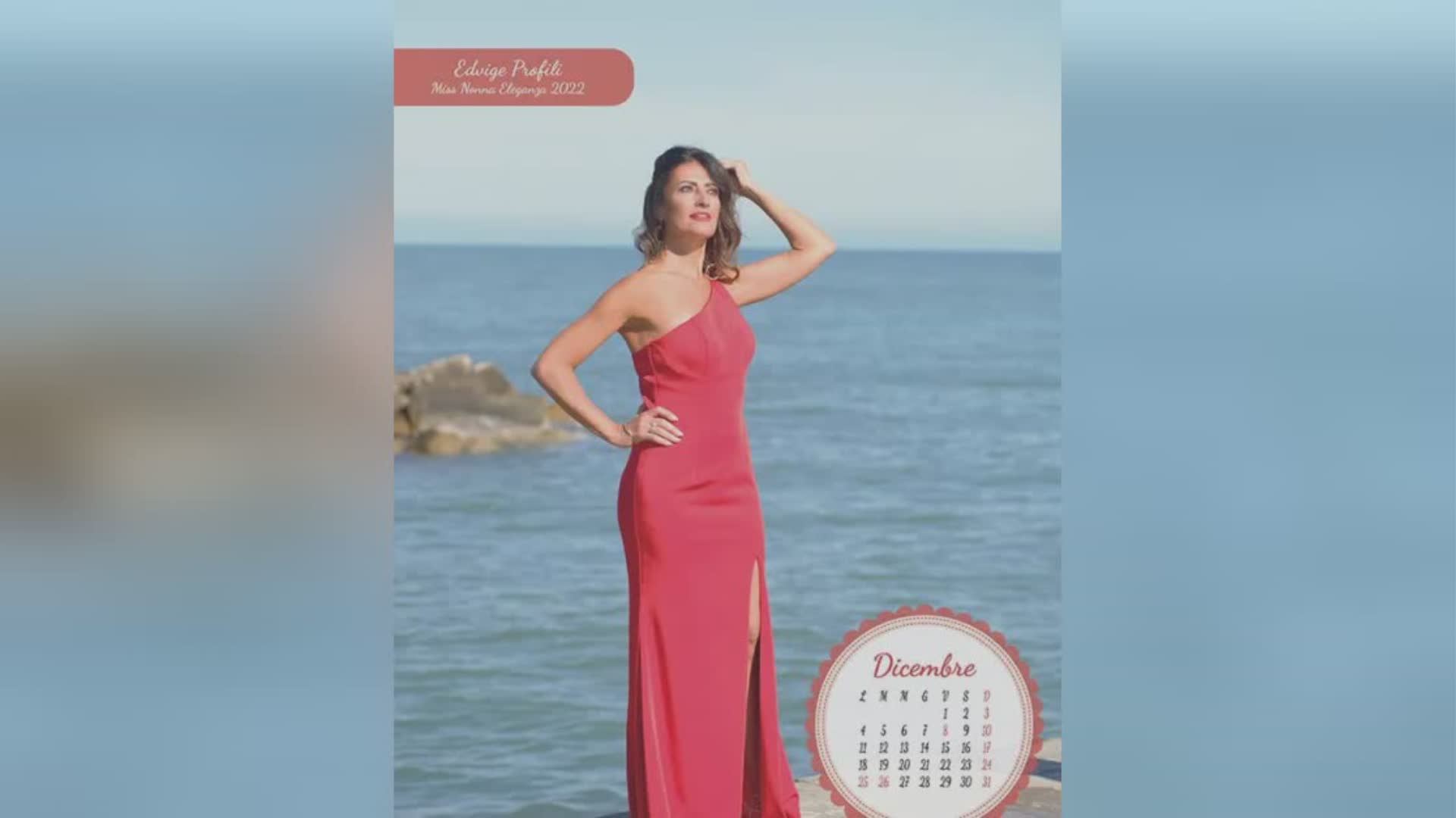 Edvige Profili sul calendario di Miss Nonna 2023