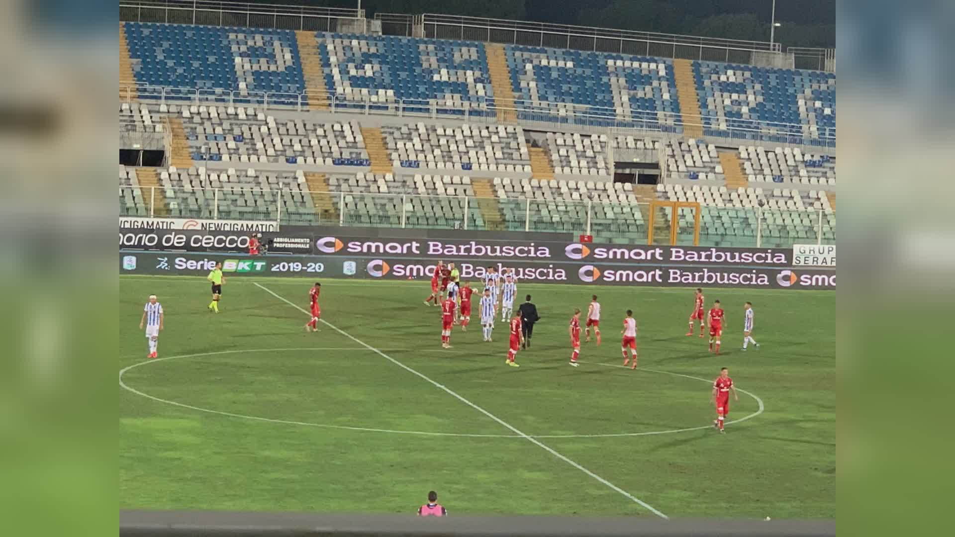 Pescara-Perugia 2-1: Grifo dura un tempo, ora tutto al "Curi"