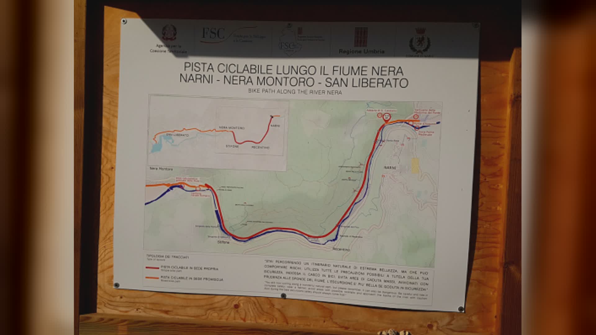 Ciclovia fiume Nera, sabato 29 l’inaugurazione