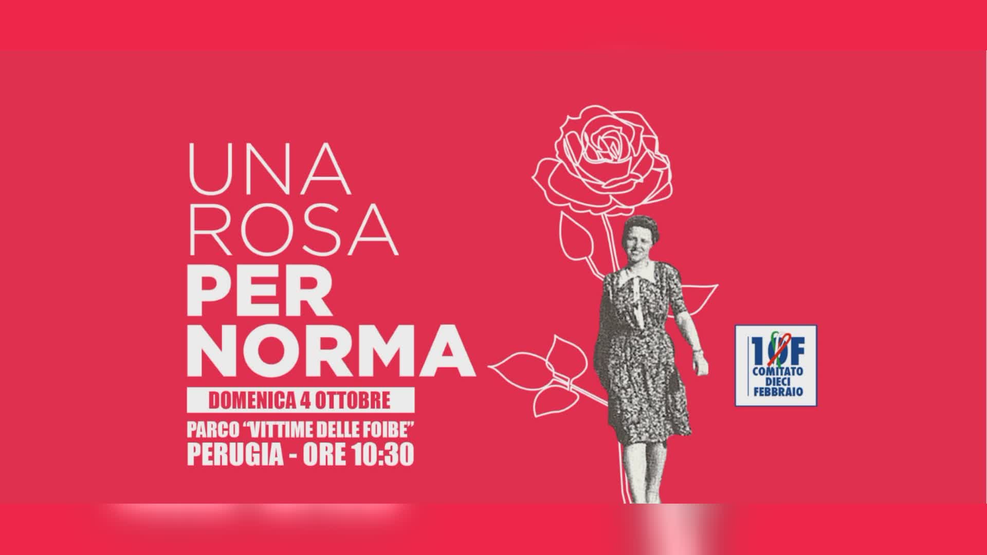 Domenica 4 ottobre, manifestazione ’Una Rosa per Norma Cossetto’