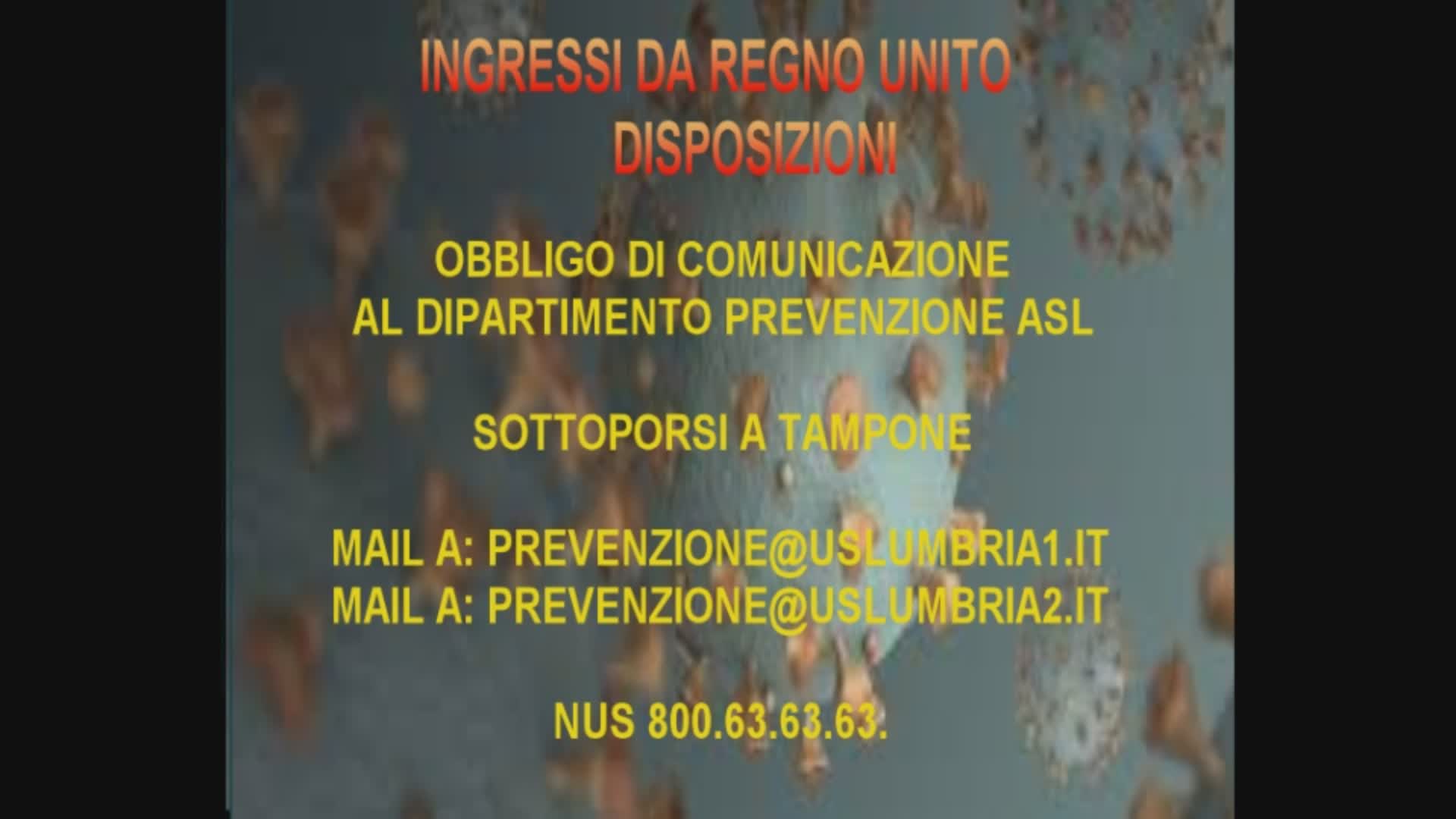 Ingressi dal Regno Unito, le disposizioni