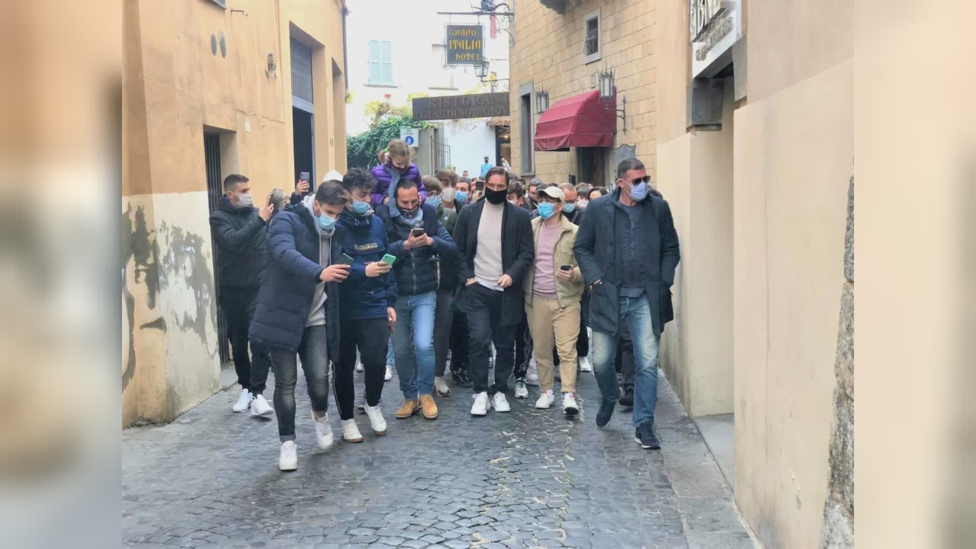 Totti-Lucarelli: pranzo tra amici ad Orvieto