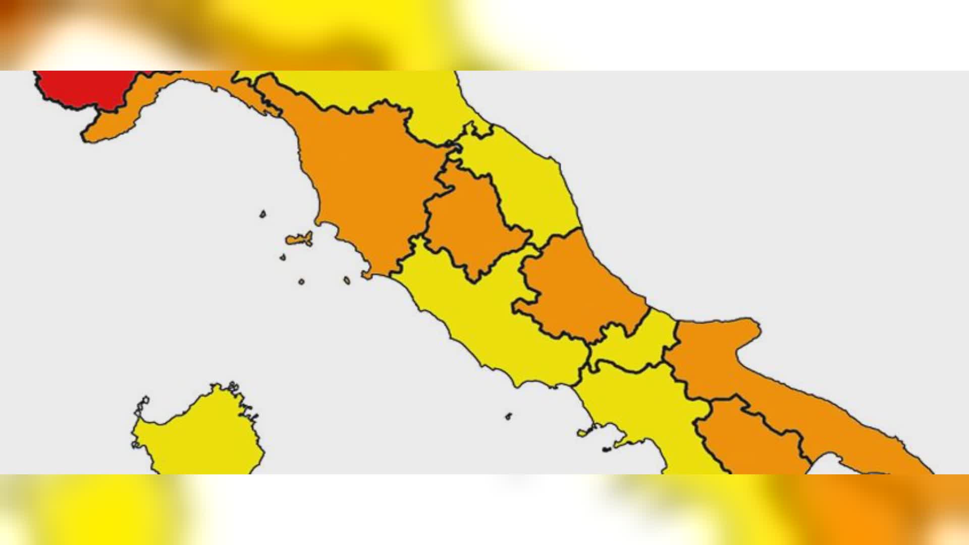 Nuova classificazione Rt, Umbria rischio "arancione"