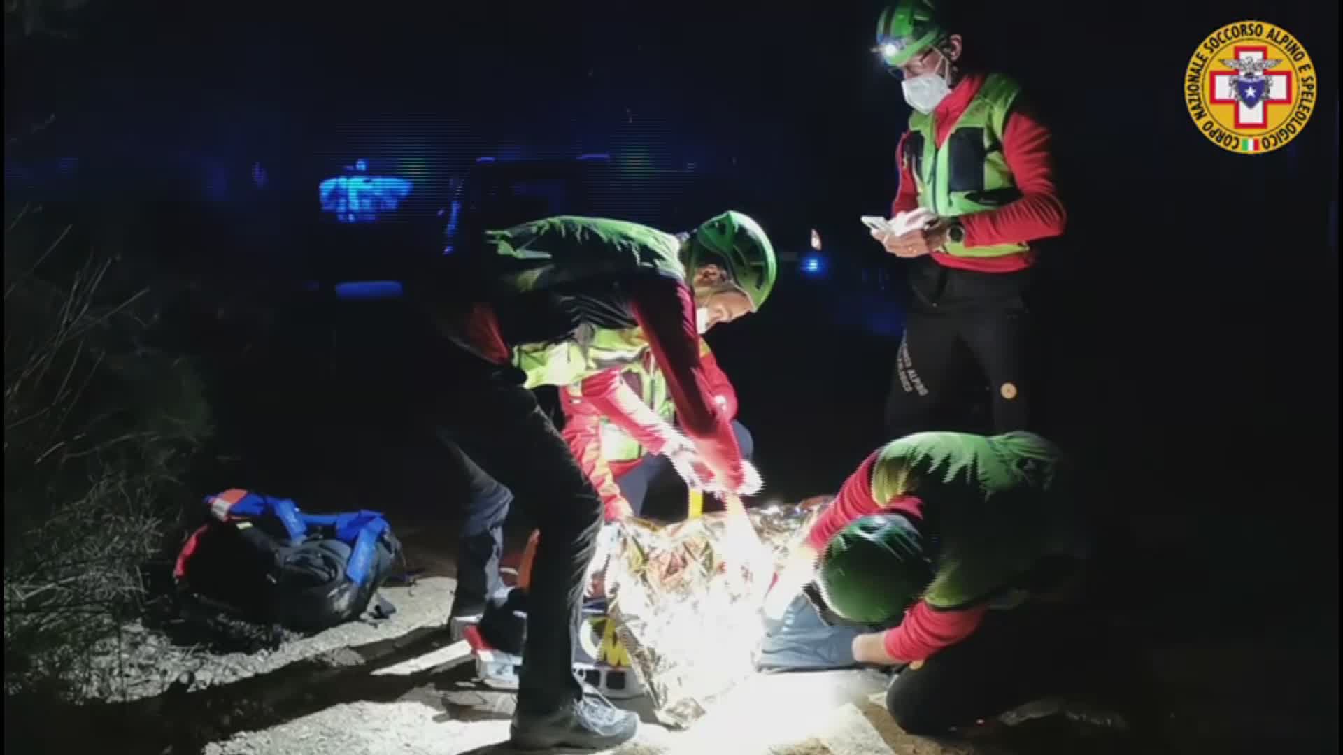 Intervento del Soccorso Alpino per ciclista a San Zino