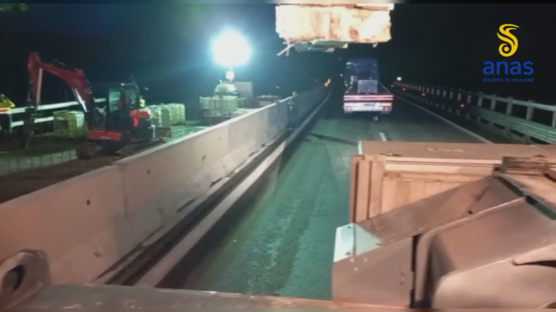 Viadotti più sicuri: intervento notturno sul Tevere I