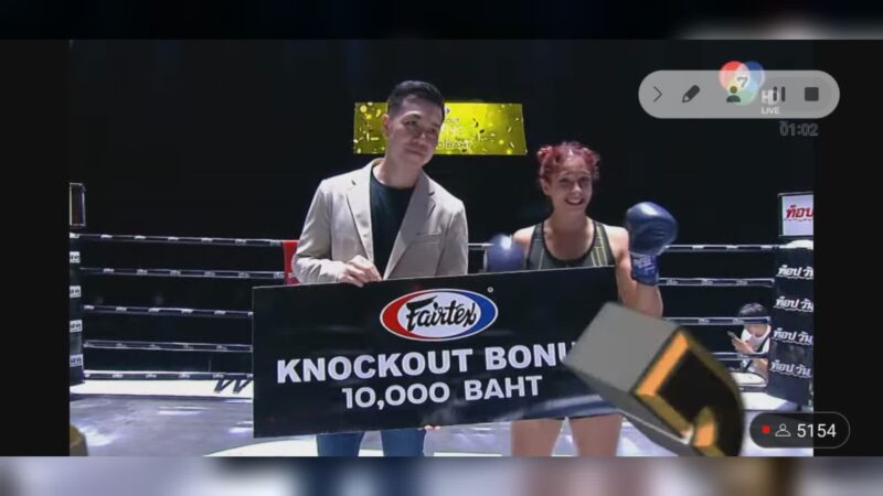 Thai boxe: Asia Adramante vince a Bangkok e vola nella top ten