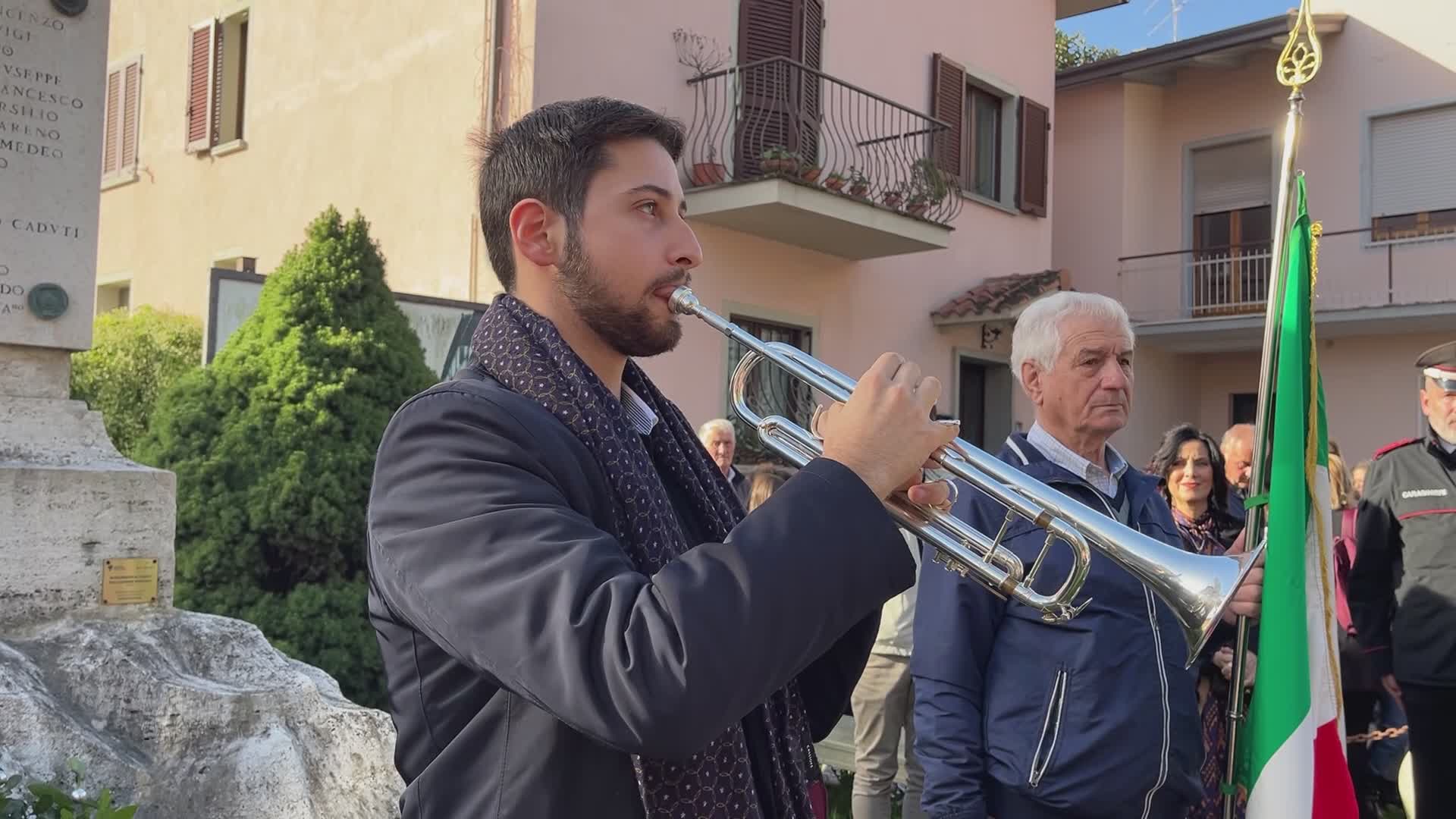 A Ponte San giovanni cerimonia presso il monumento ai caduti