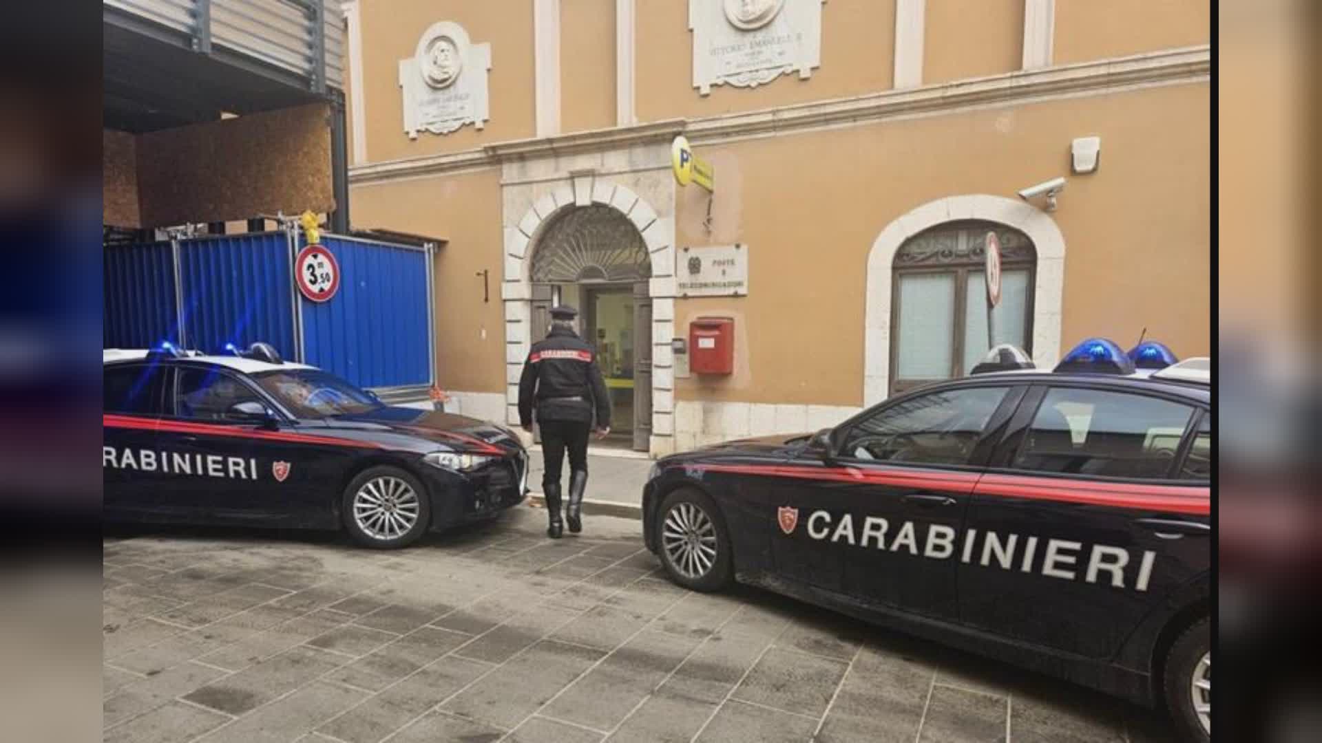 Rapina ufficio postale arrestato presunto autore