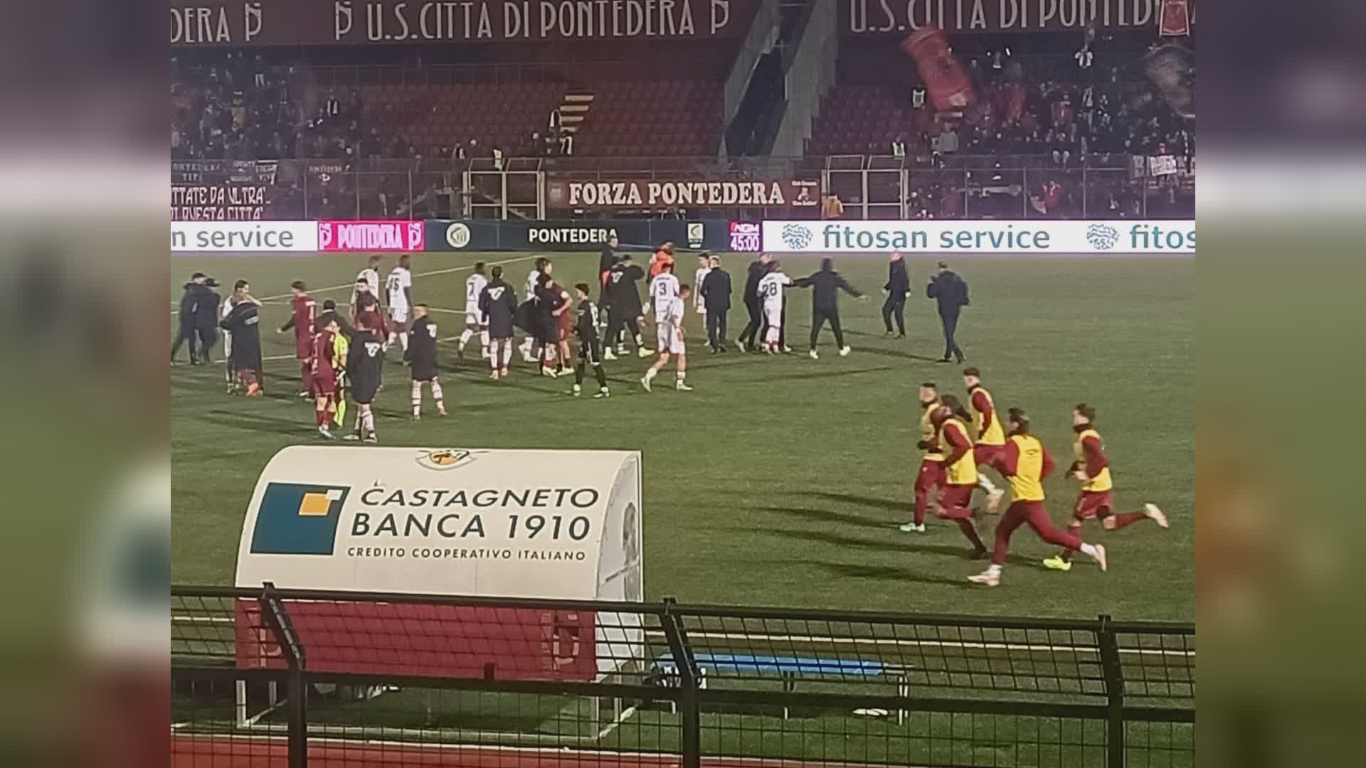 Pontedera-Perugia 2-3: Mezzoni fa il bomber, bella vittoria sofferta