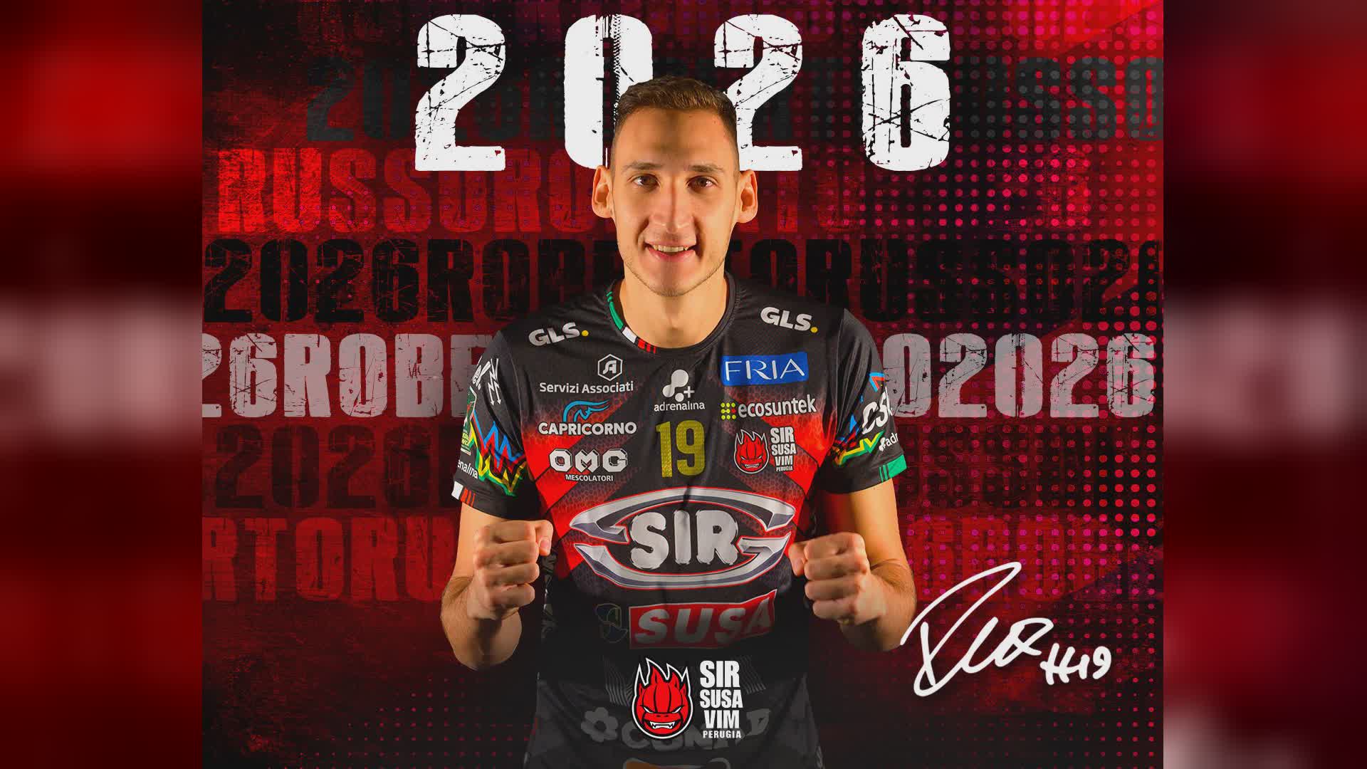 Russo rinnova con la Sir Susa Vim fino al 2026