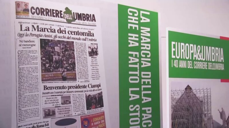 40 anni del Corriere dell’Umbria in mostra a Bruxelles