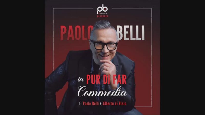 Paolo Belli al Morlacchi in “Pur di far commedia”