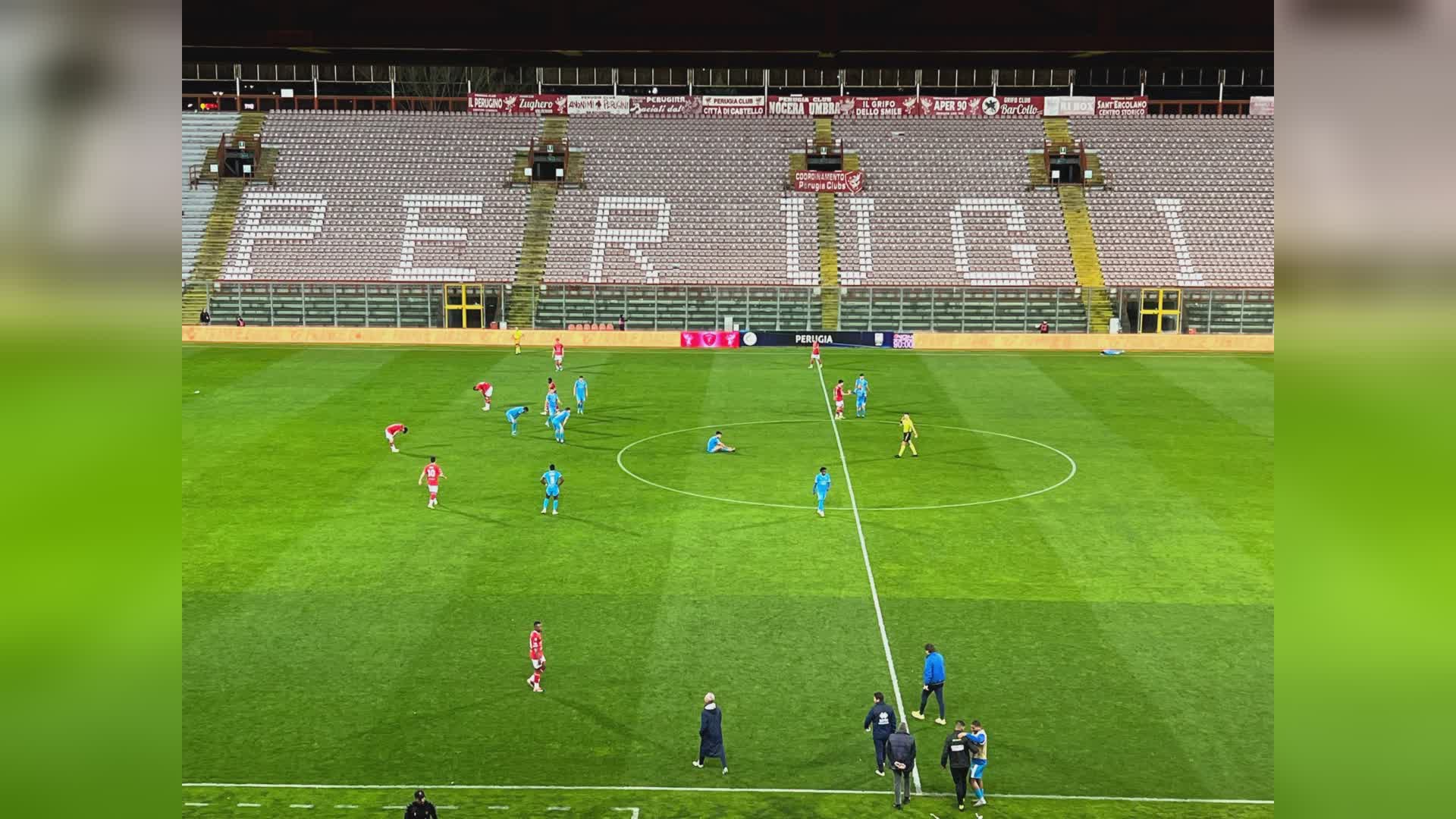 Perugia-Pineto 2-2: Grifo reagisce nel 2T, rimonta ma non basta.