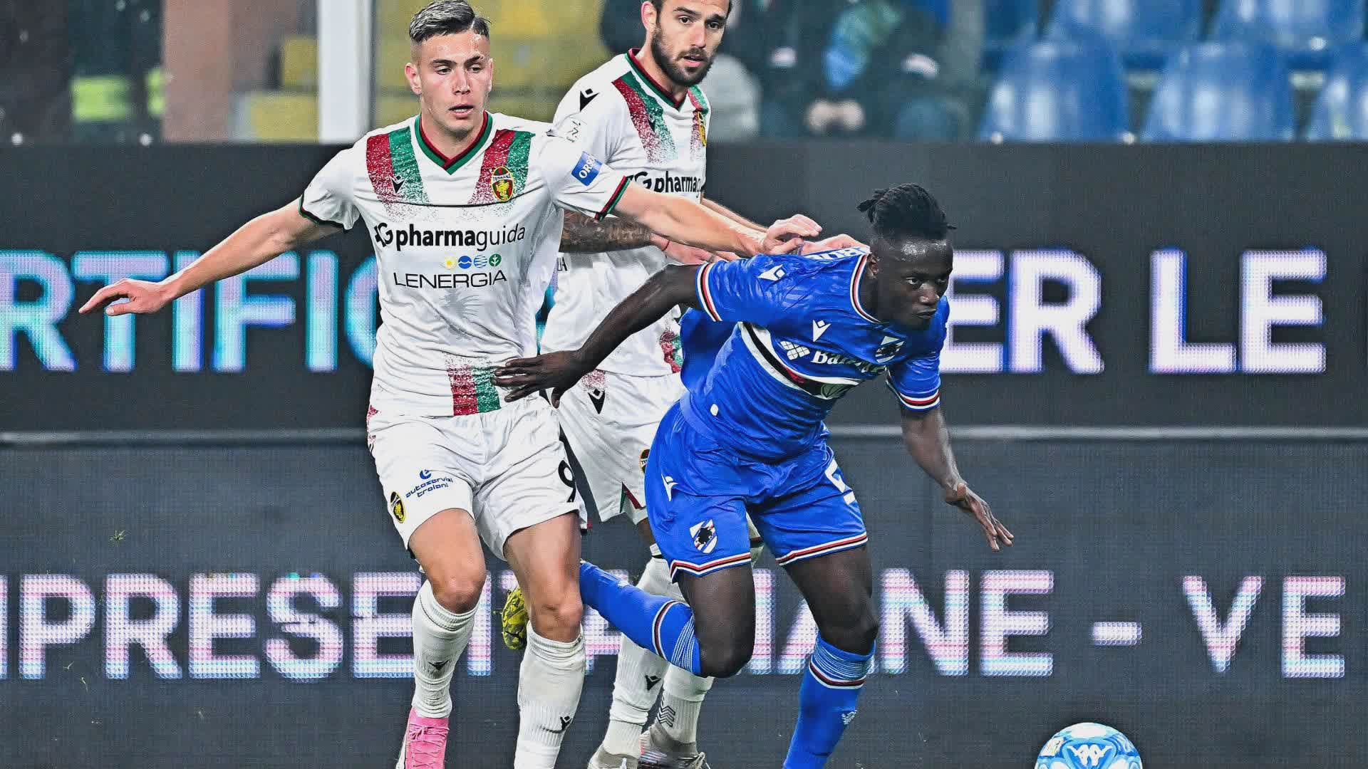 La Ternana affonda nel finale, a Marassi vince 4-1 la Sampdoria