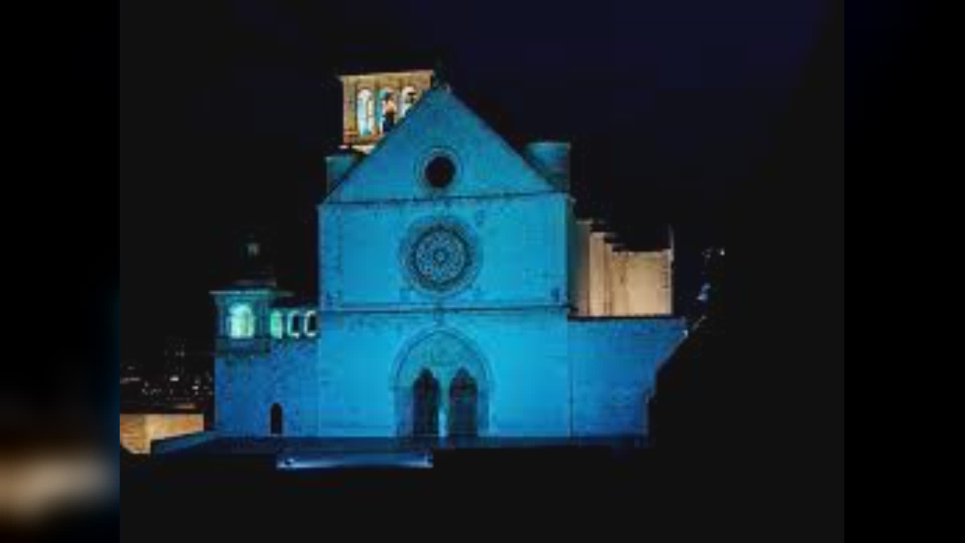 Autismo, Basilica di San Francesco illuminata di blu