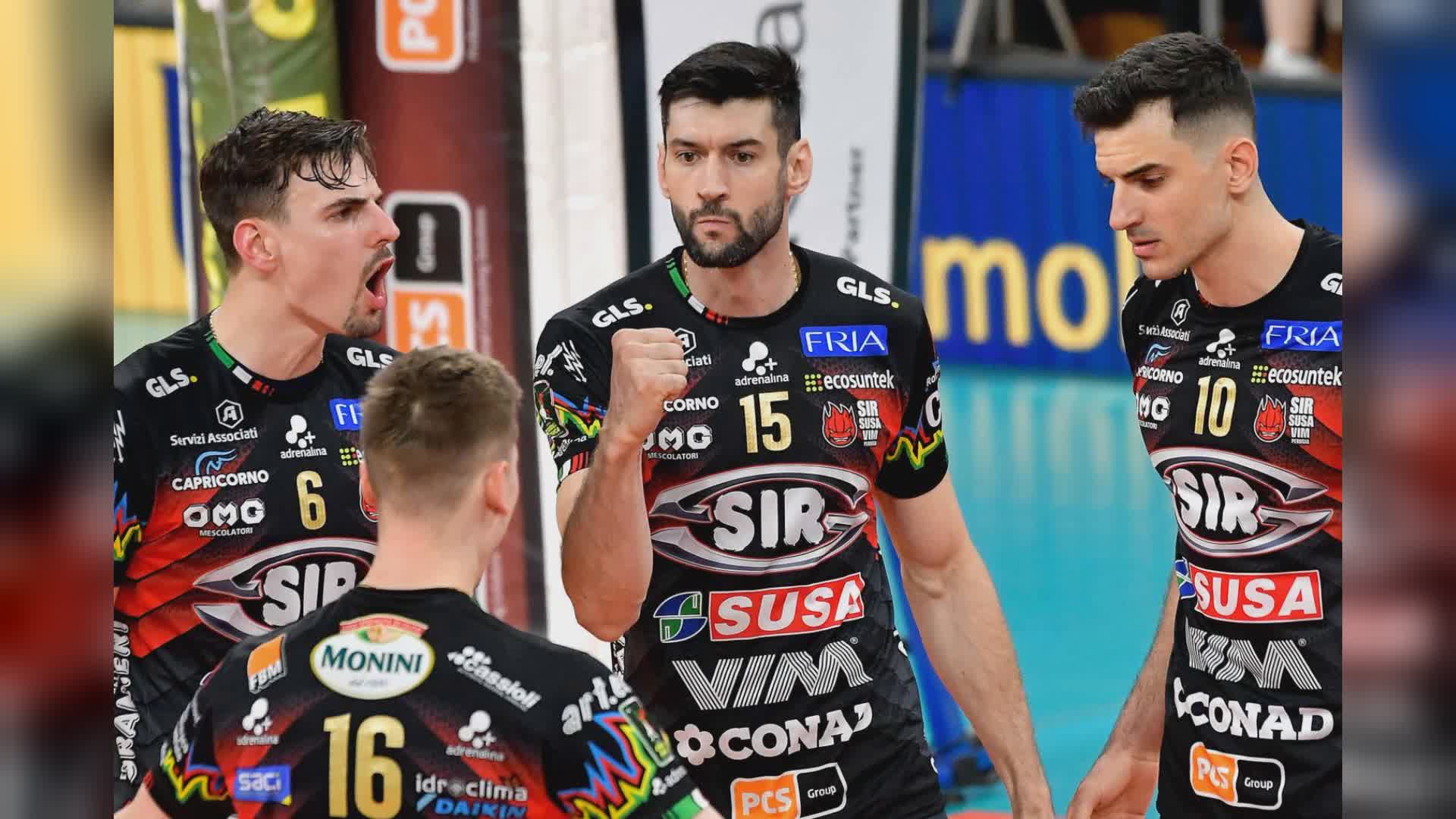 Sir Susa Vim Perugia, la finale parte bene. Battuta 3-1 Monza