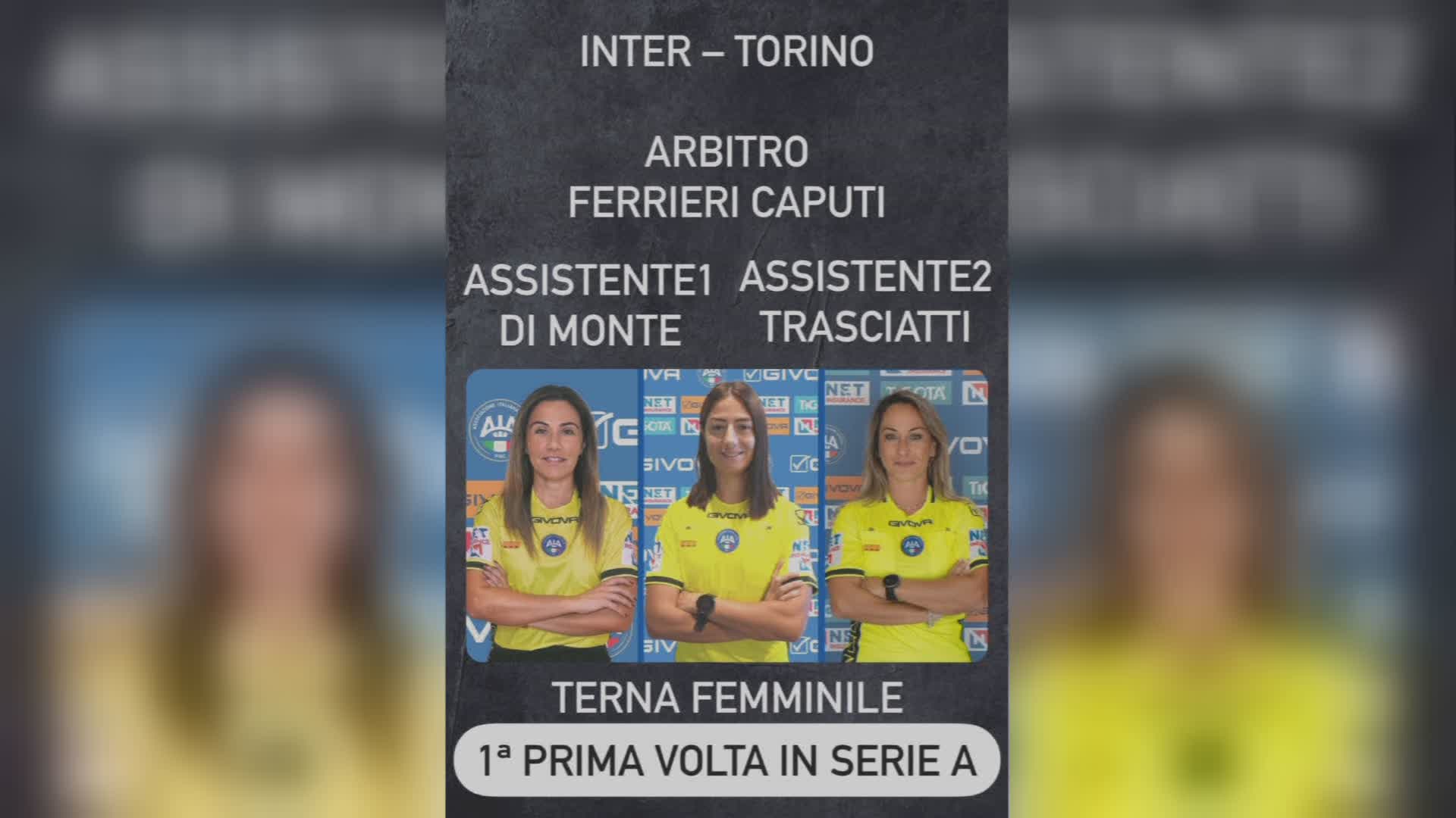 Terna arbitrale tutta al femminile, c’è anche la folignate Trasciatti