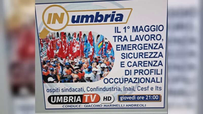 Primo maggio tra sicurezza e carenza personale stasera su “In Umbria”