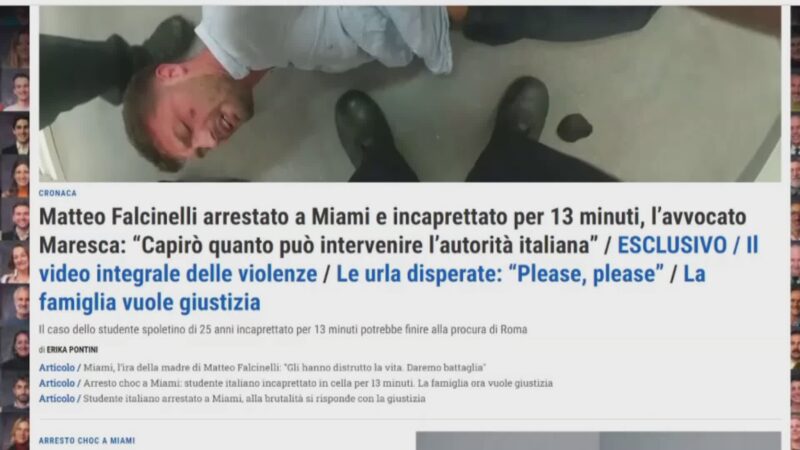 Torture a Matteo Falcinelli, al Quotidiano Nazionale parla la madre