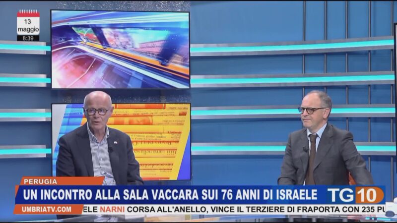 Incontro sui 76 anni di Israele: ne parla a UTV Gianni Scipione Rossi