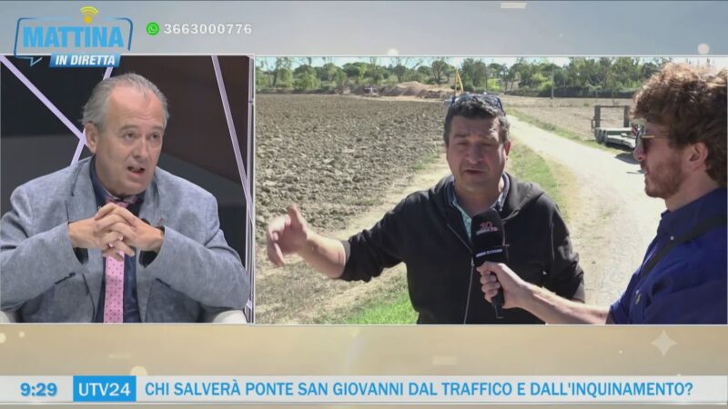 Pulizia fiume Caina, a “Mattina in Diretta” replica l’ing. Costantini