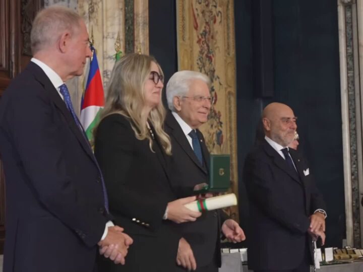 Lo studente Marcello Abbritti premiato dal presidente Mattarella