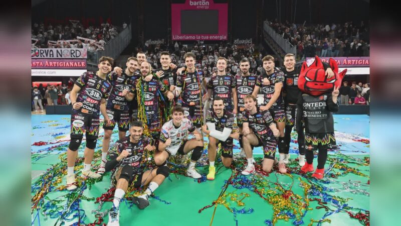 Sir Perugia, netto 3-0 contro Prata di Pordenone