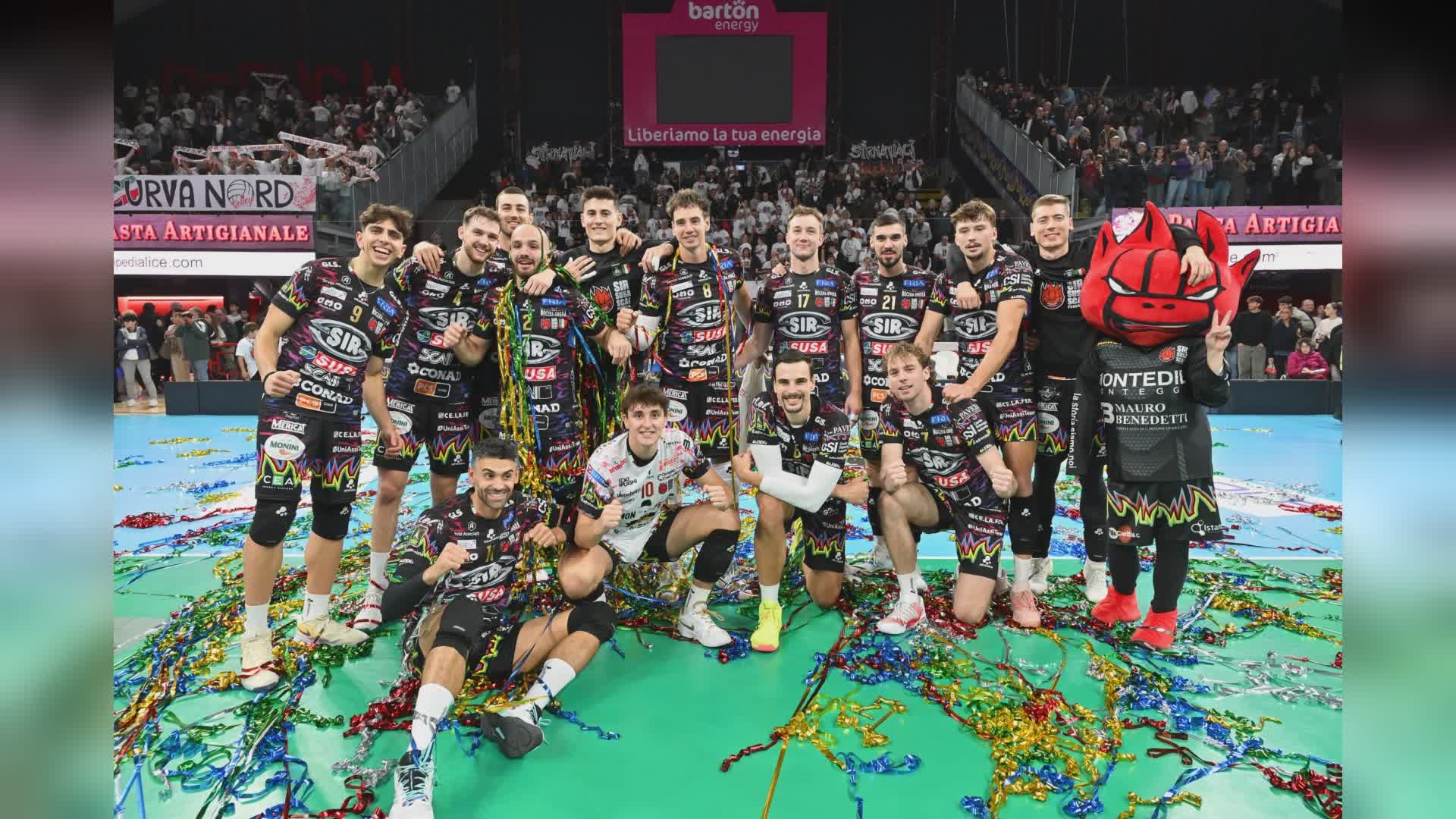 Sir Perugia, netto 3-0 contro Prata di Pordenone