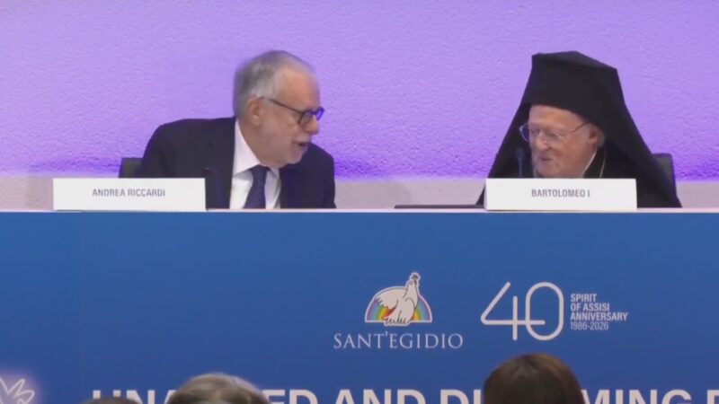 Riccardi al patriarca Bartolomeo I: “Appuntamento al 2036”