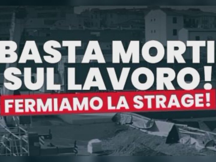 Decesso sul lavoro, sindacati: “Il lavoro deve dare futuro”