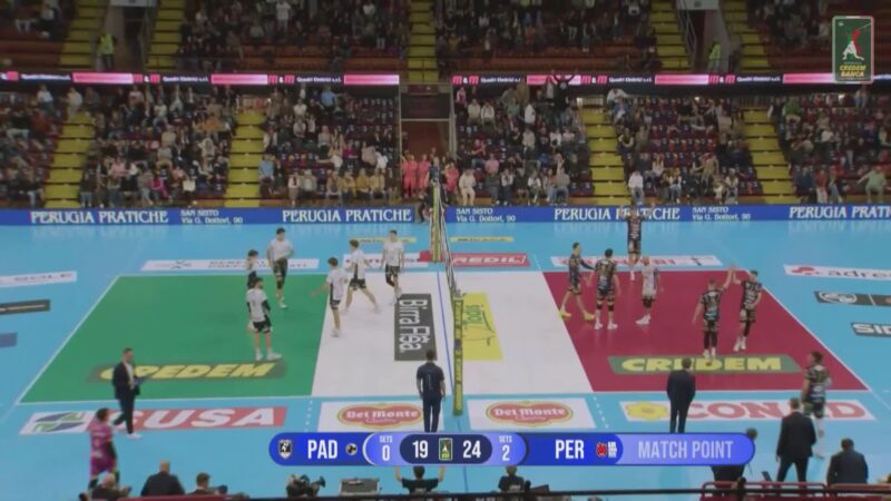 Sir Perugia, altro 3-0: al PalaBarton energy battuta Padova