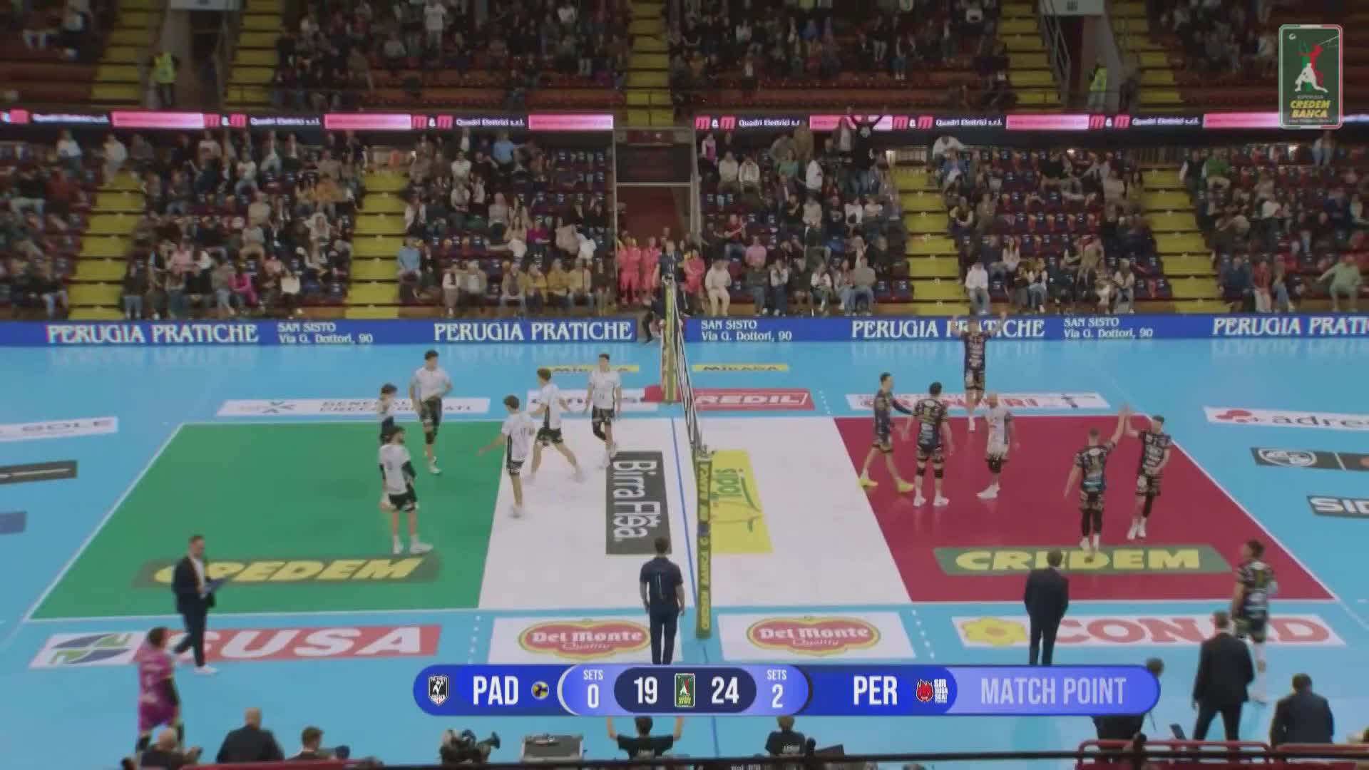 Sir Perugia, altro 3-0: al PalaBarton energy battuta Padova