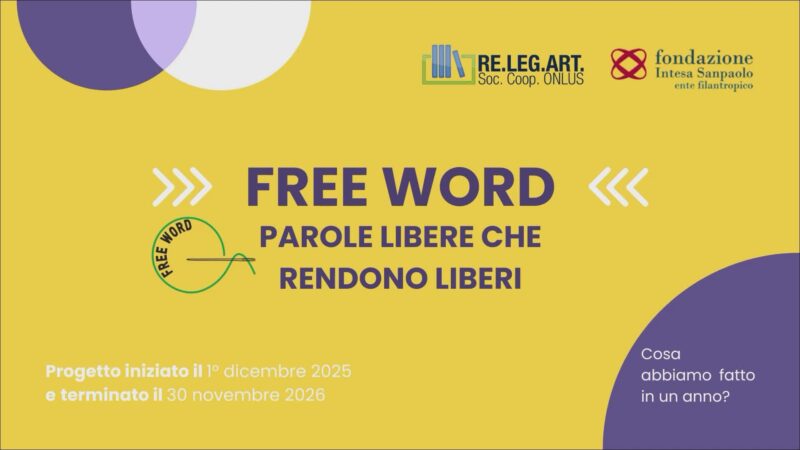 Free Word di Re.Leg.Art: parole libere che rendono liberi